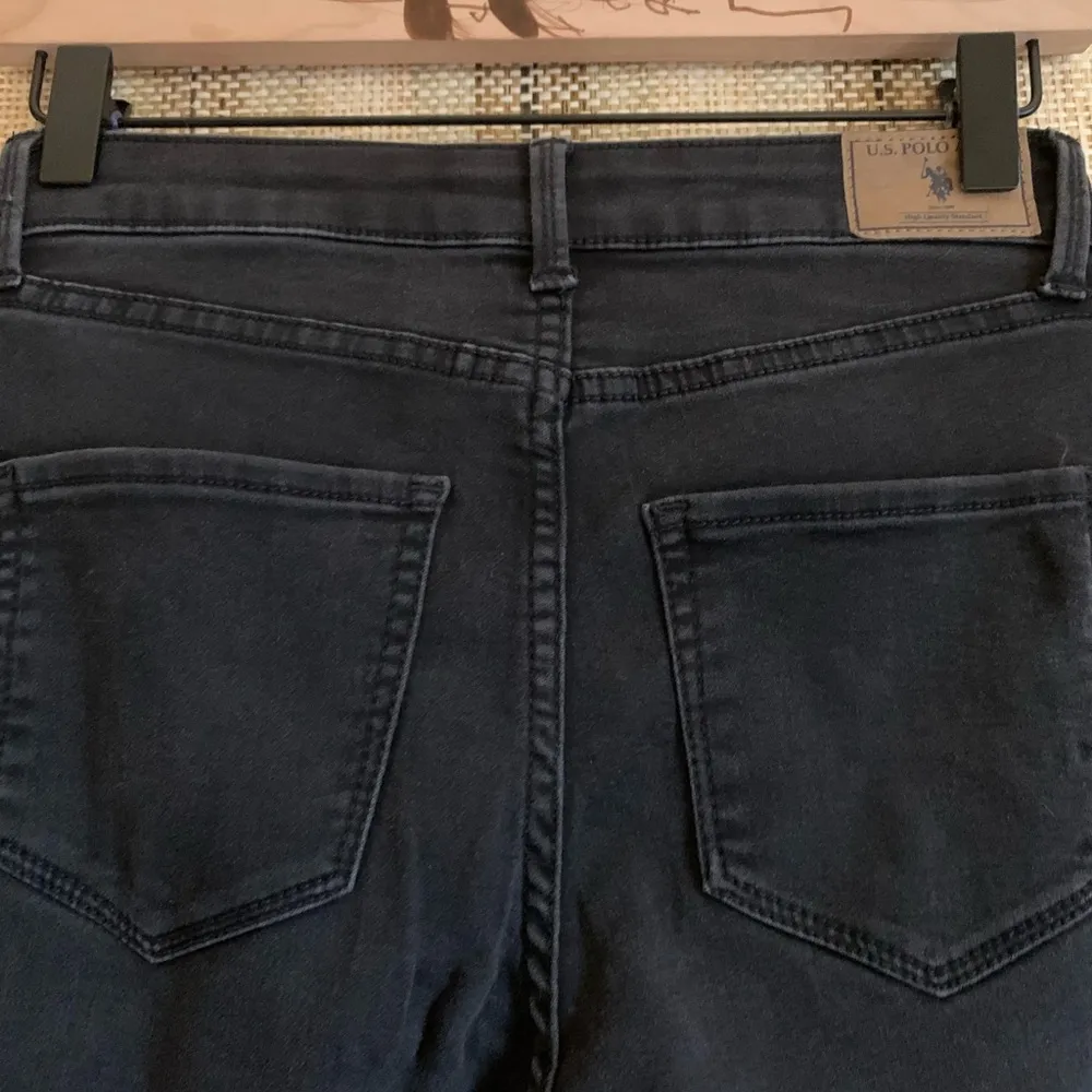 U.S. POLO ASSN Black Women Denim Jeans Size 5 Skinny Pants Bottoms - Image 4