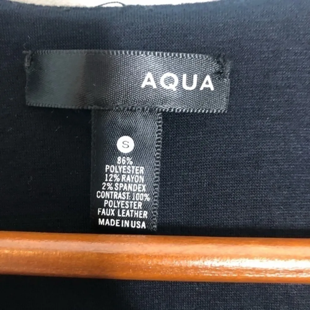 Aqua black sleeveless little black fit flare dress - Image 3