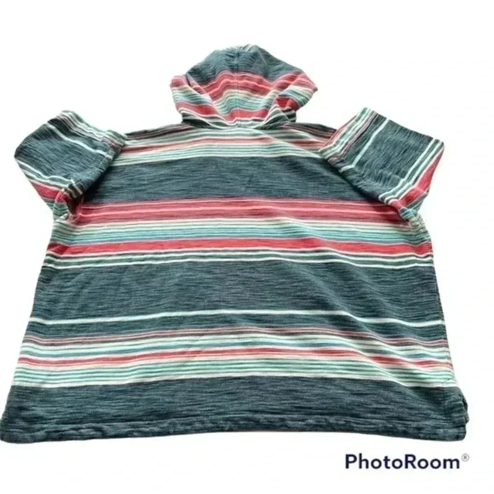 Woolrich Woman’s 100% organic cotton Quinn Eco Rich Harbor Stripe Poncho… - Image 6