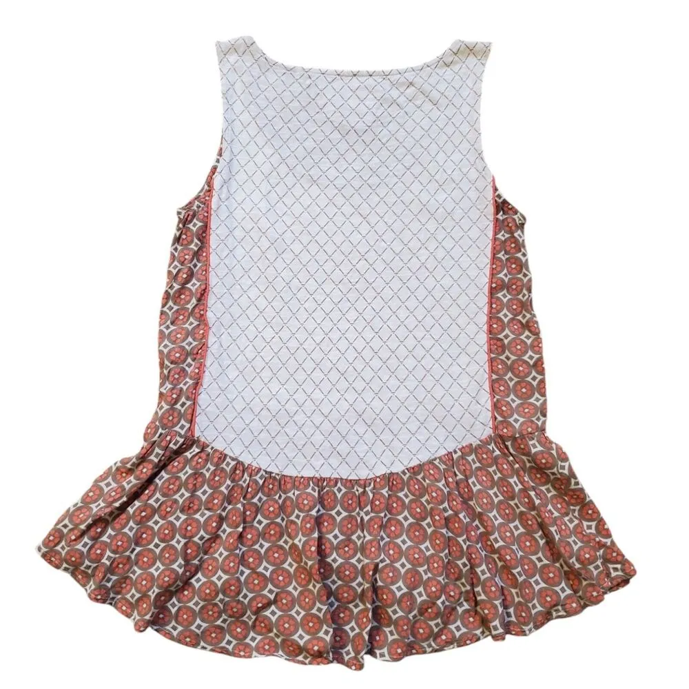 Anthropologie Postmark Tank Top Women Small Sleeveless Peplum Boho Floral Top - Image 4