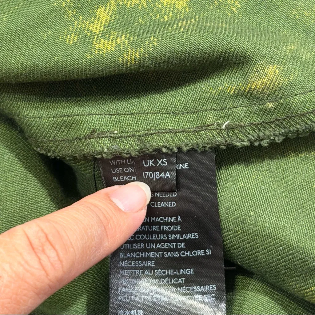 Free People Women’s XS Green Camo Seize The Day Jacket Military Utility Boho - Image 4