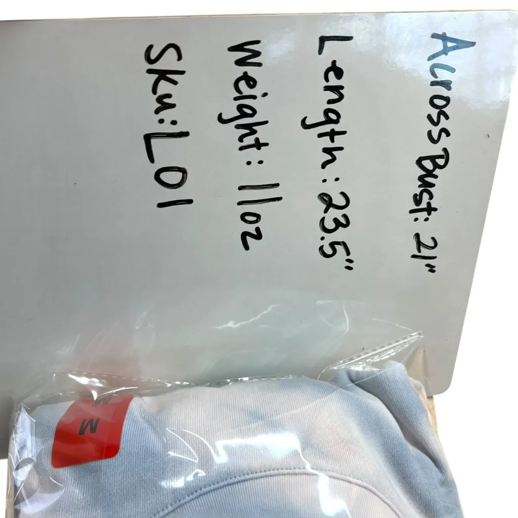 Splendid Tie-Dye Casual Crewneck Sweatshirt Blue Gray White Size Medium NWT - Image 6