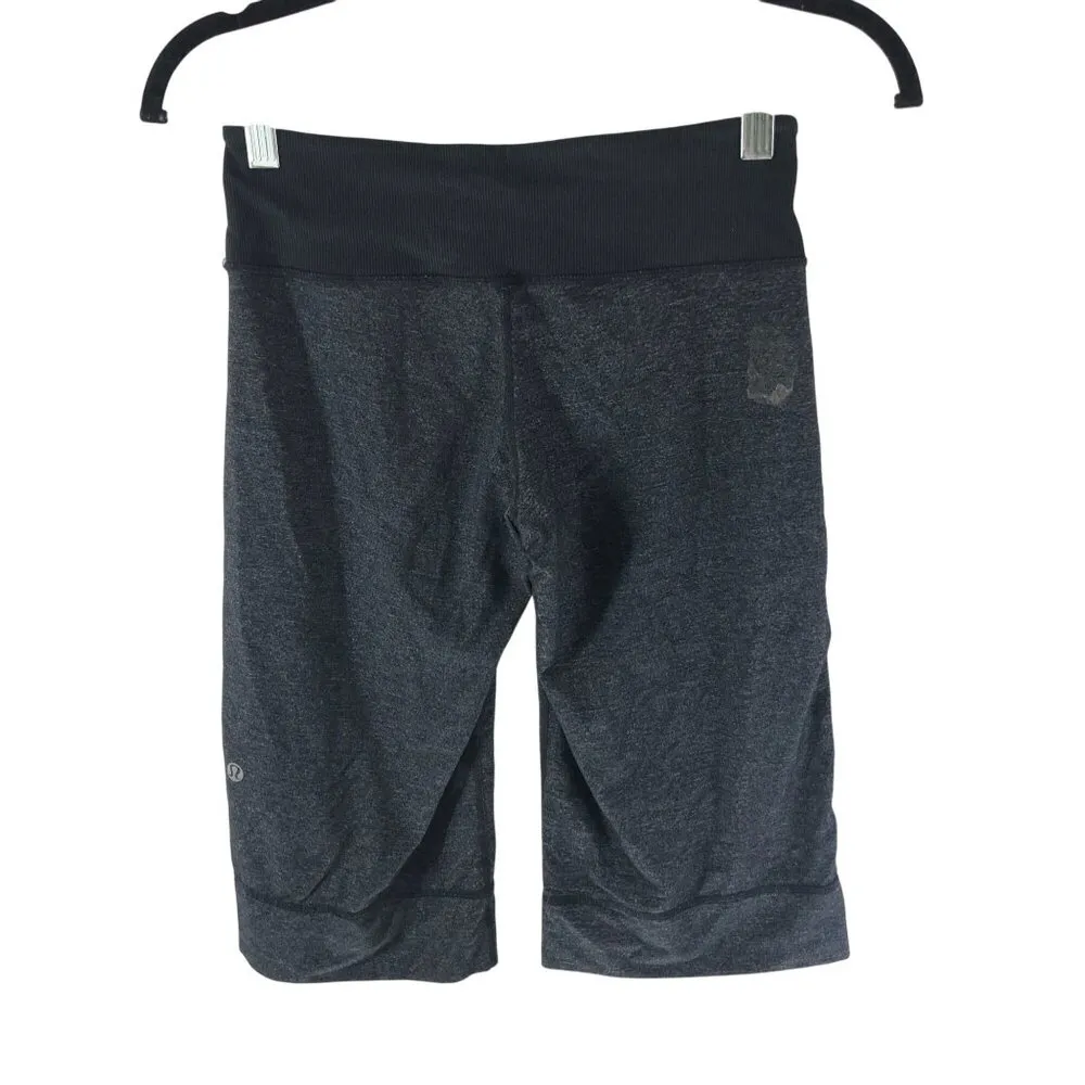Lululemon Womens Clam Digger Crops Capris Wide Leg Space Dye Gray 2 - Image 3