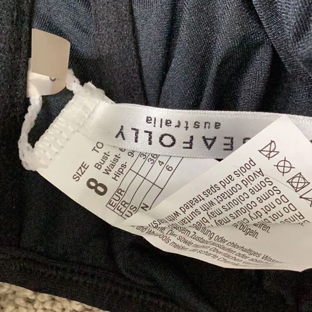 Seafolly New. belted black bikini set. US 4DD-top/6-bottom. Retails $189 - Image 13