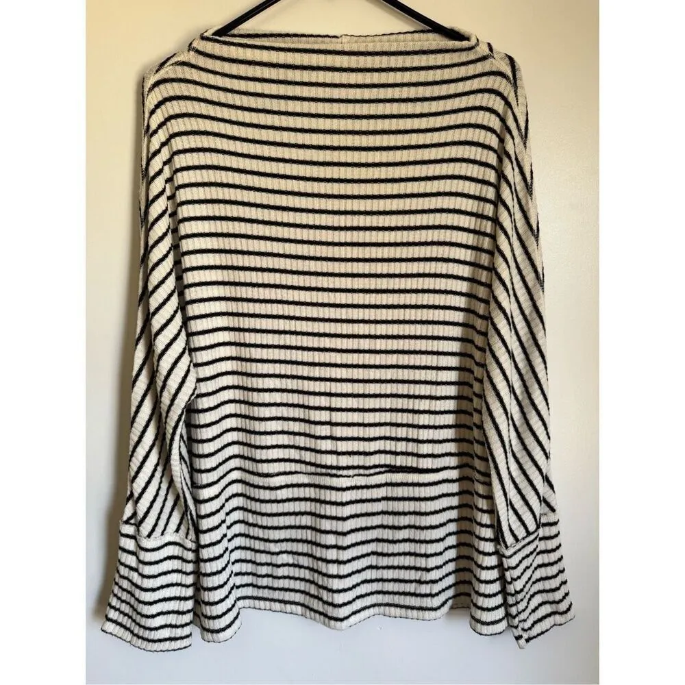 Maurices Womens Sylvan Striped Long Sleeve Tunic Top sz L Soft Strechy Casual - Image 2