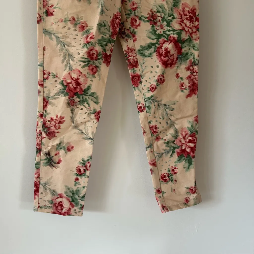 NWT Sezane Tonio Antique Flowers Trousers Pants Size 34 / US 2 - Image 4