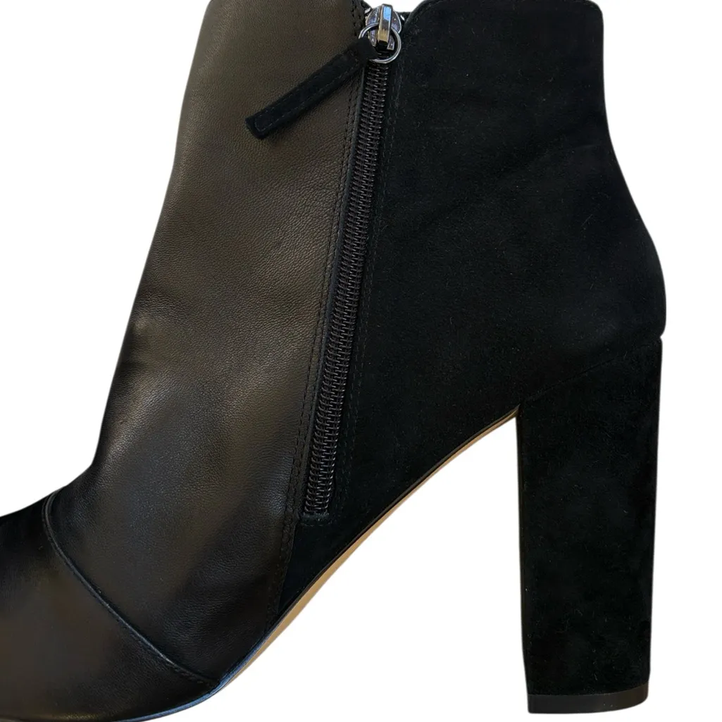 Like New White House Black Market Leather Kaydyn Heeled Boots Black Size 10 - Image 6