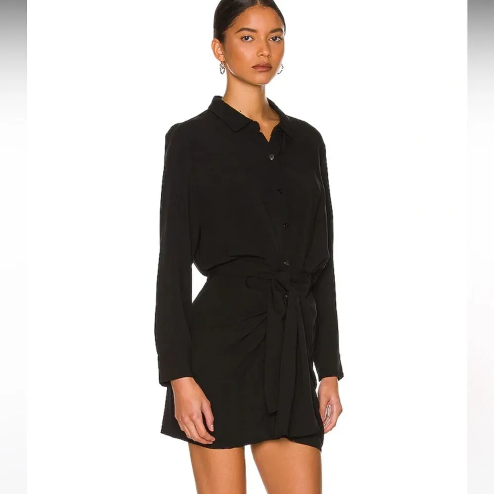 L*Space Aura Mini Tie Dress - Swim‎ Cover Up Small Black - Image 3