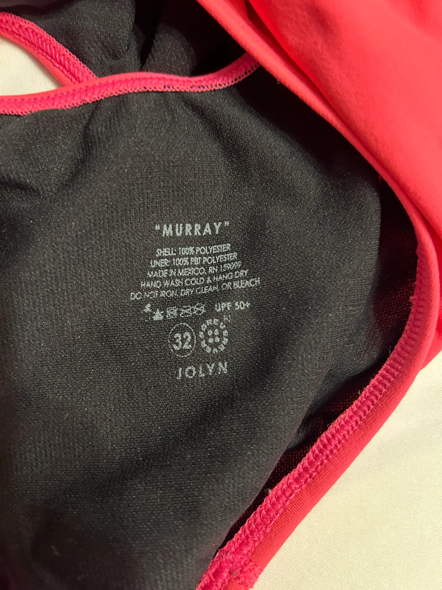 Murray Swim Onesie - Hot Pink - Image 4