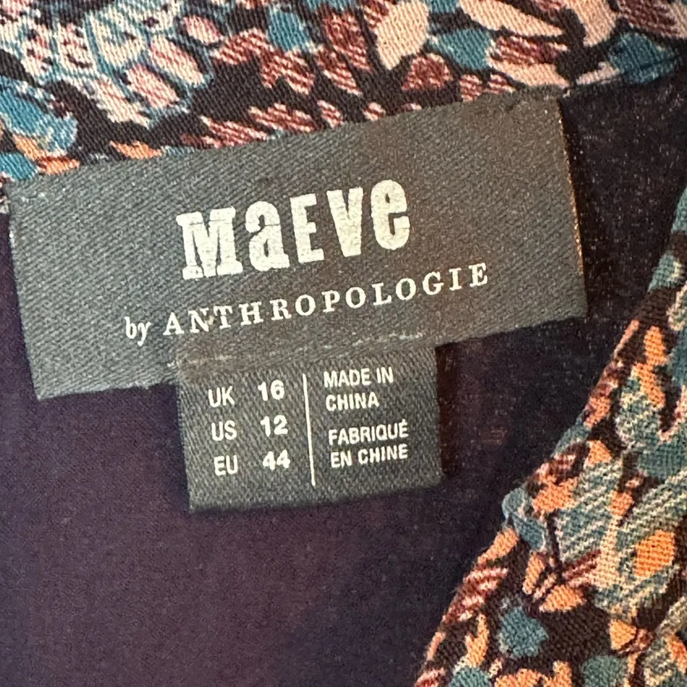 MAEVE Anthropologie Wide Leg Jumpsuit Boho Hippie Size 12 - Image 5