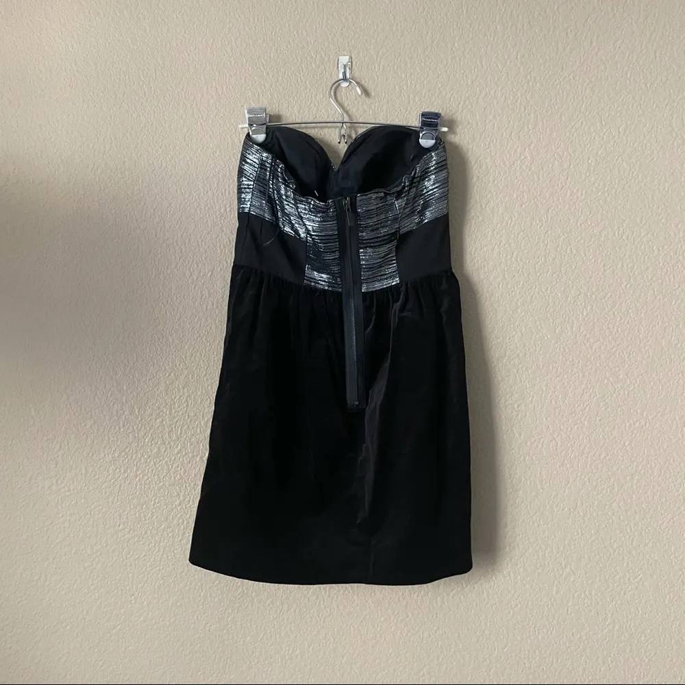 Tibi Black and Silver Velvet Dress - Image 64