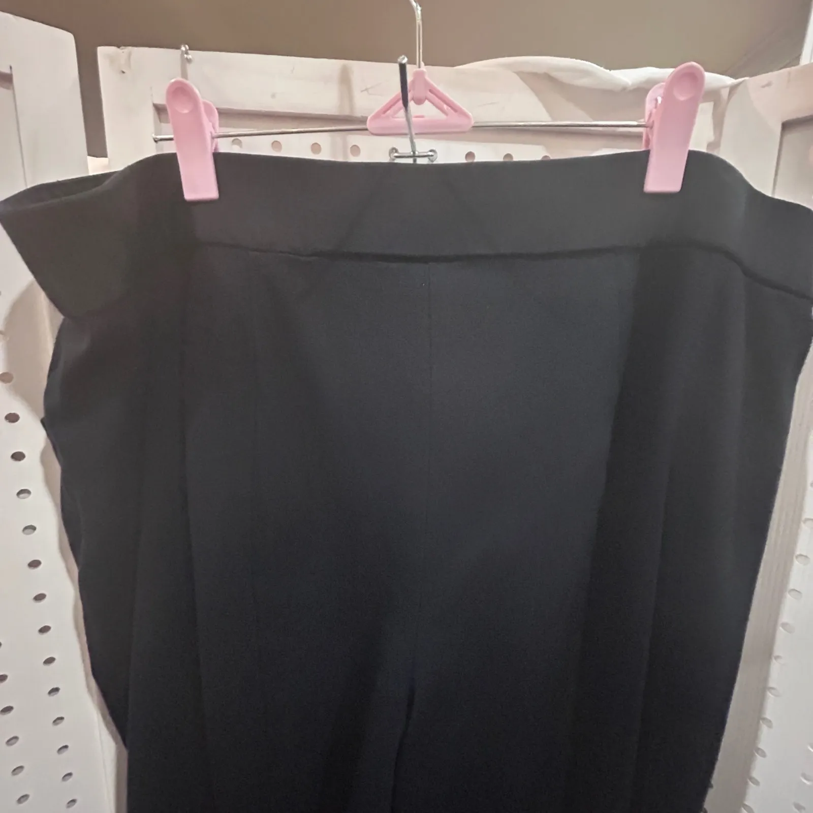 Lane Bryant Black Wide Leg Dress Pants Size 18 20 Regular Stretch Comfort Fit - Image 6