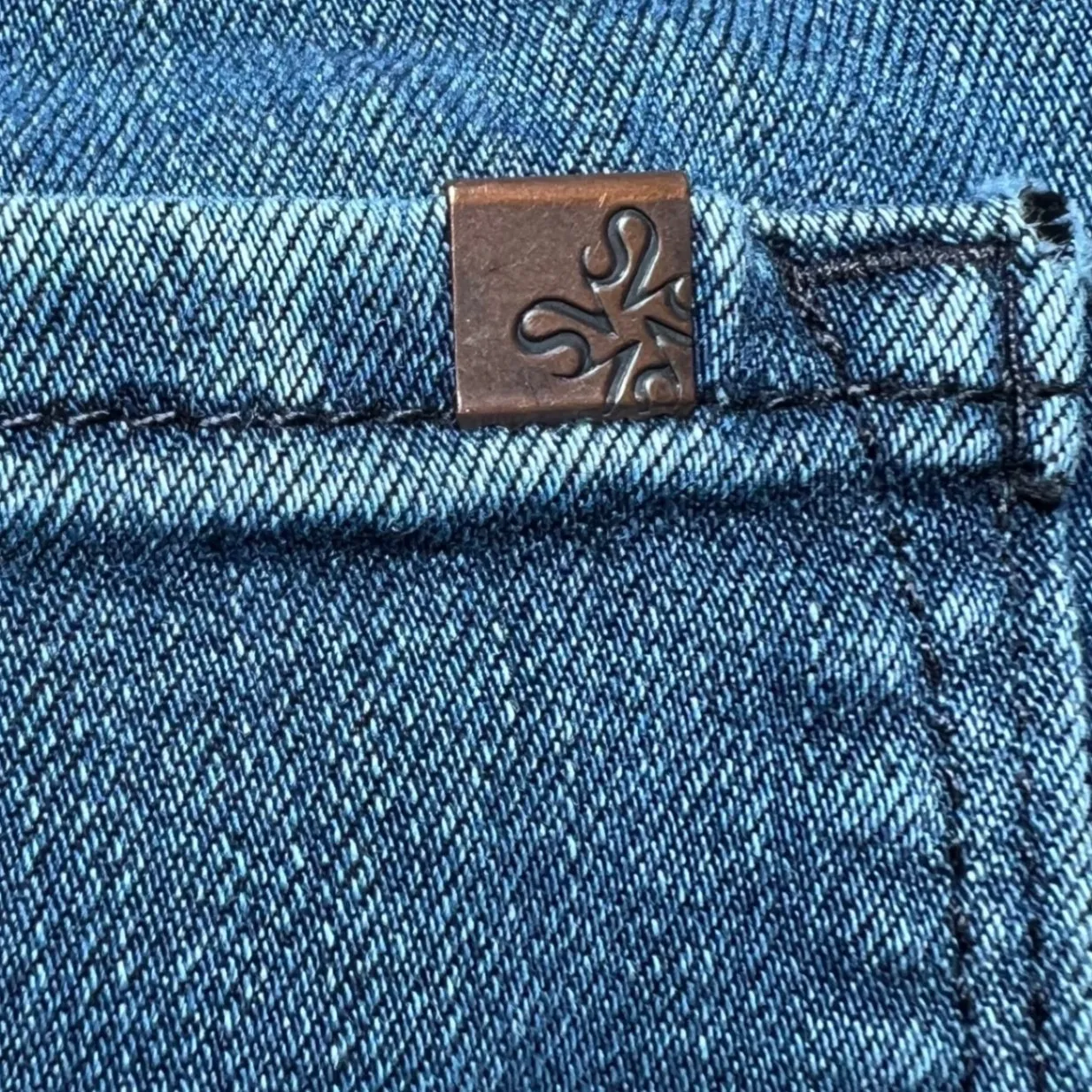 Simply Vera Vera Wang Blue Jeans Womens 14 Denim Straight Leg Casual Stretch - Image 7