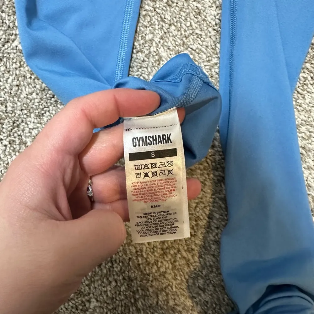 Gymshark Blue Leggings Athletic Bottoms - Image 2