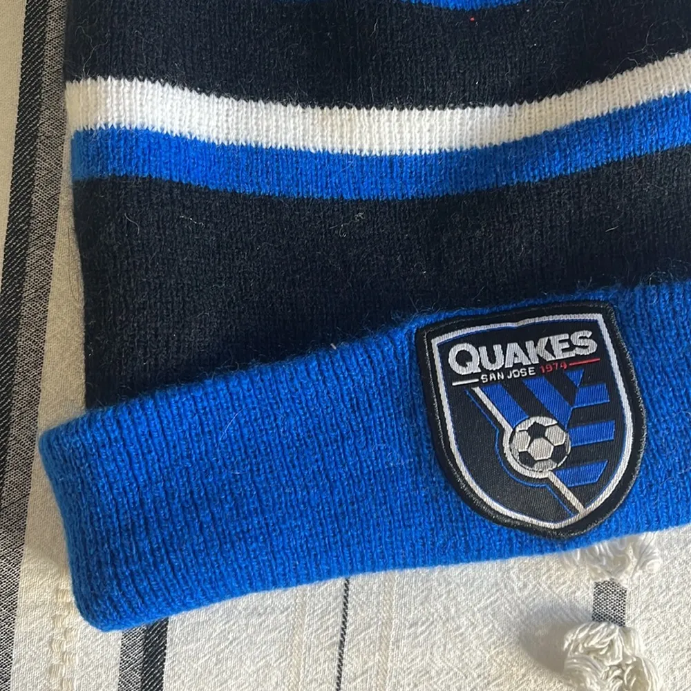 San Jose earthquakes • rib knit pom pom beanie - Image 56