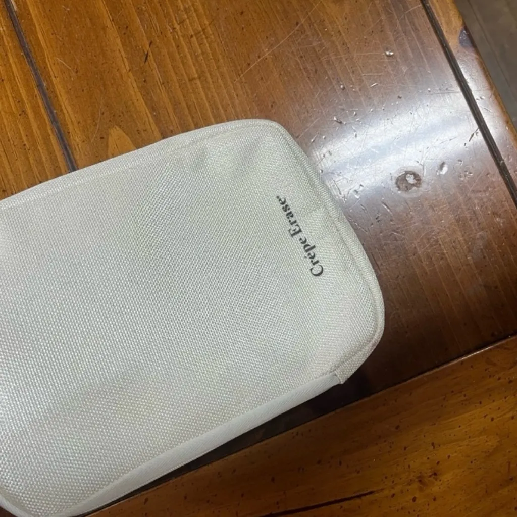 Cream Pouch with Black Geometric Heart Design - Image 4