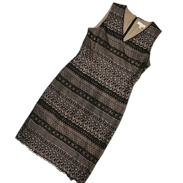 Emerson Rose Black Lace Dress Sleeveless‎ V - Image 16