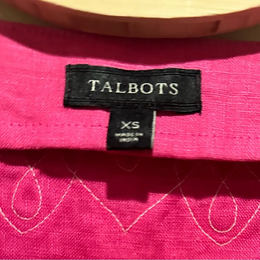 💙SALE 3/$25 TALBOTS PINK WHITE TUNIC TOP XS - Image 5