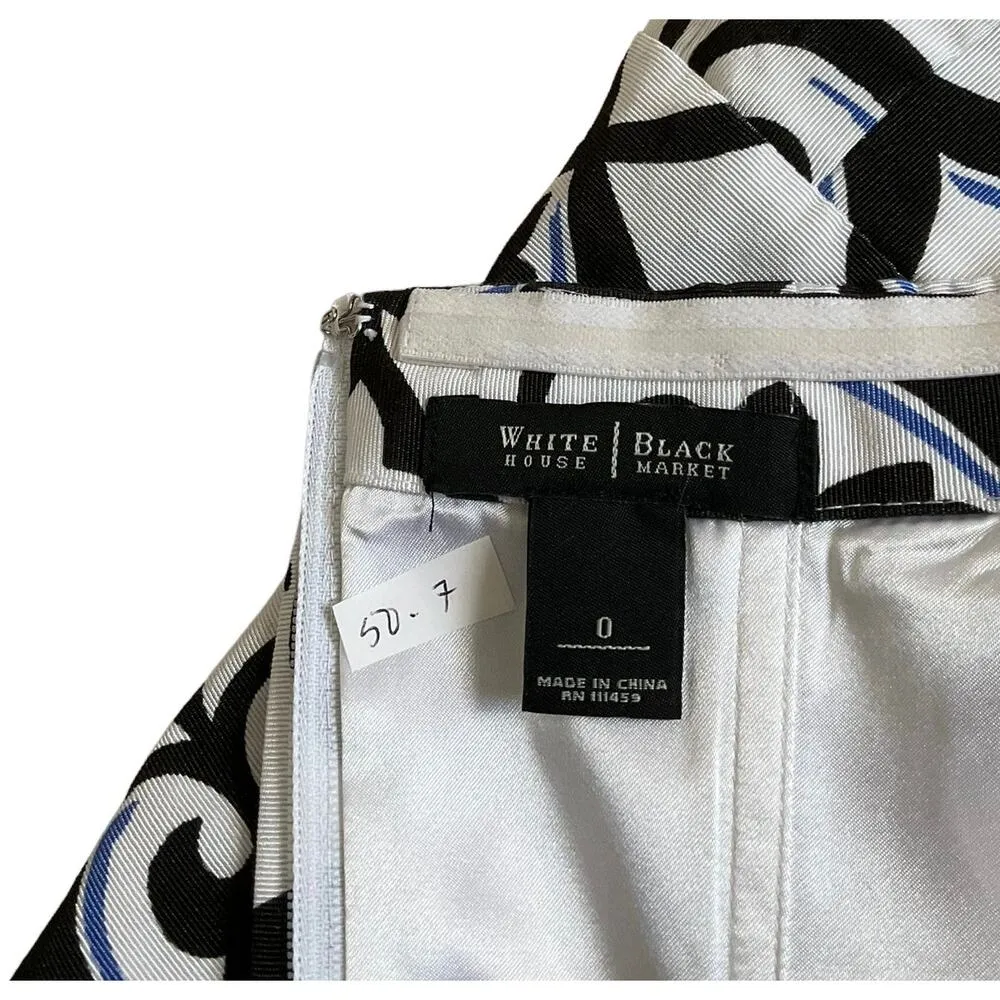 White House Black Market Multicolor Corset Style Crop Top Women's Size 0 | 50-7 - Image 3