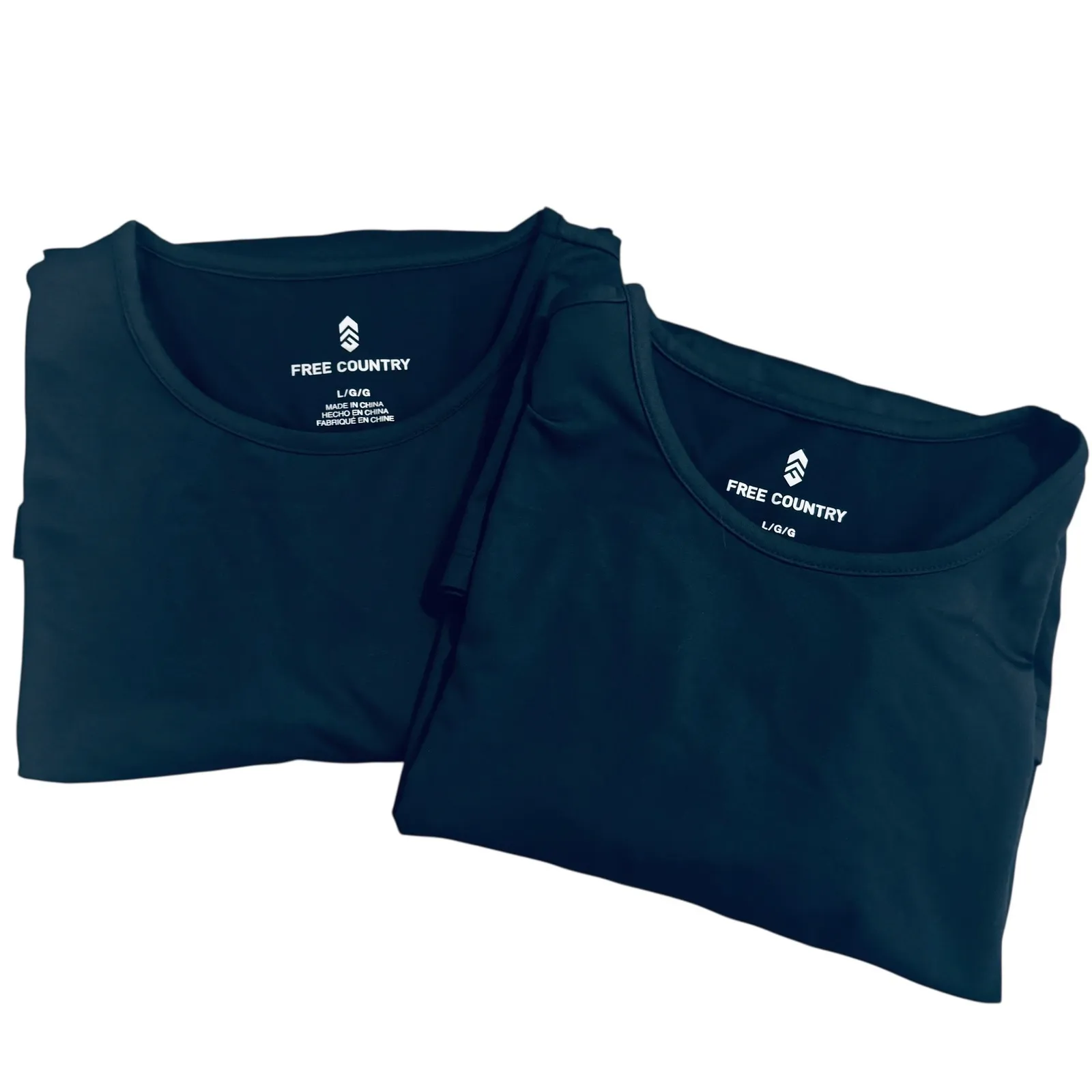 Free Country Women's Black‎ L/S Tops Lot 2 L Base Layer Athleisure Minimalist - Image 3