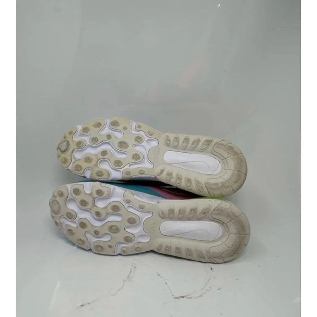Nike Womens Air Max 270 React CW7015-100 Multicolor Sneaker Shoes Size 10 - Image 9