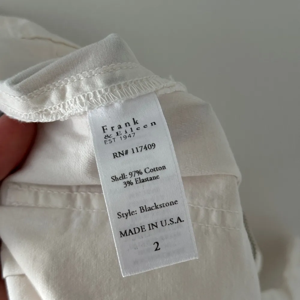 FRANK & EILEEN Blackrock Utility Pants in Chalk 2 - Image 5