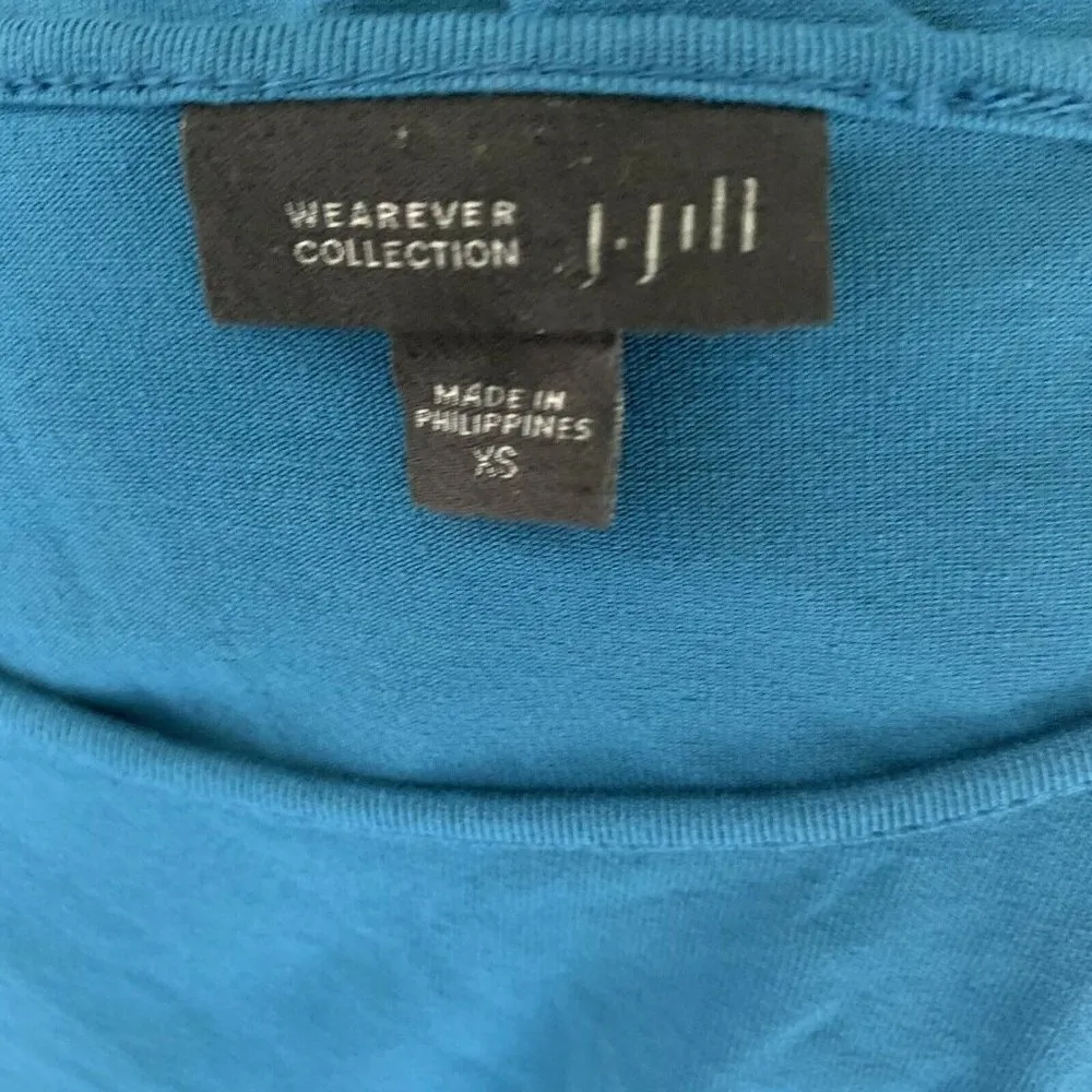 J. Jill Wearever Collection Blue Long Sleeve Top - Image 5