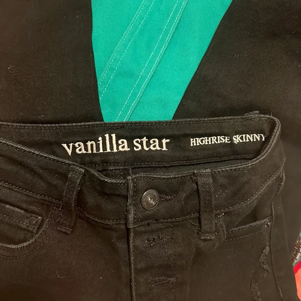 Vanilla Star High Rise Skinny Black Ripped Jeans - Image 2