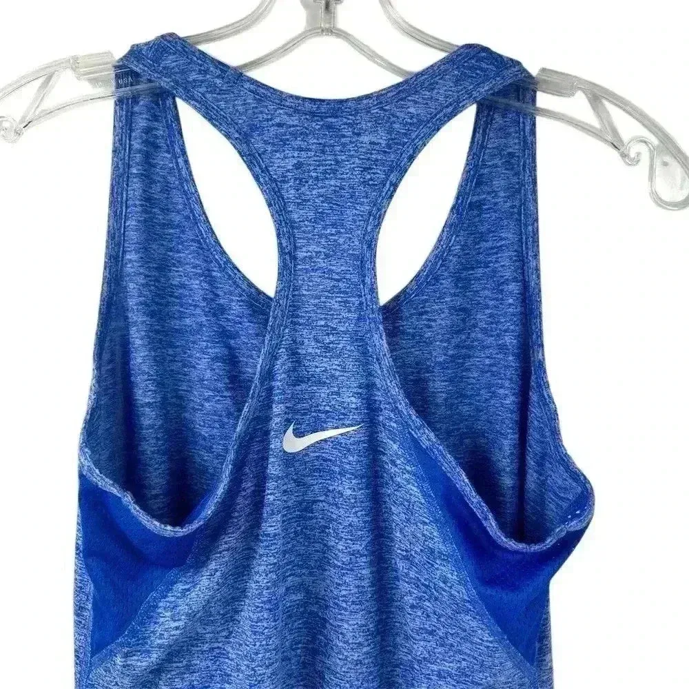 Nike Women's Blue Racerback Tank Top Size M Yoga Running Athletic Dri-fit - Image 8