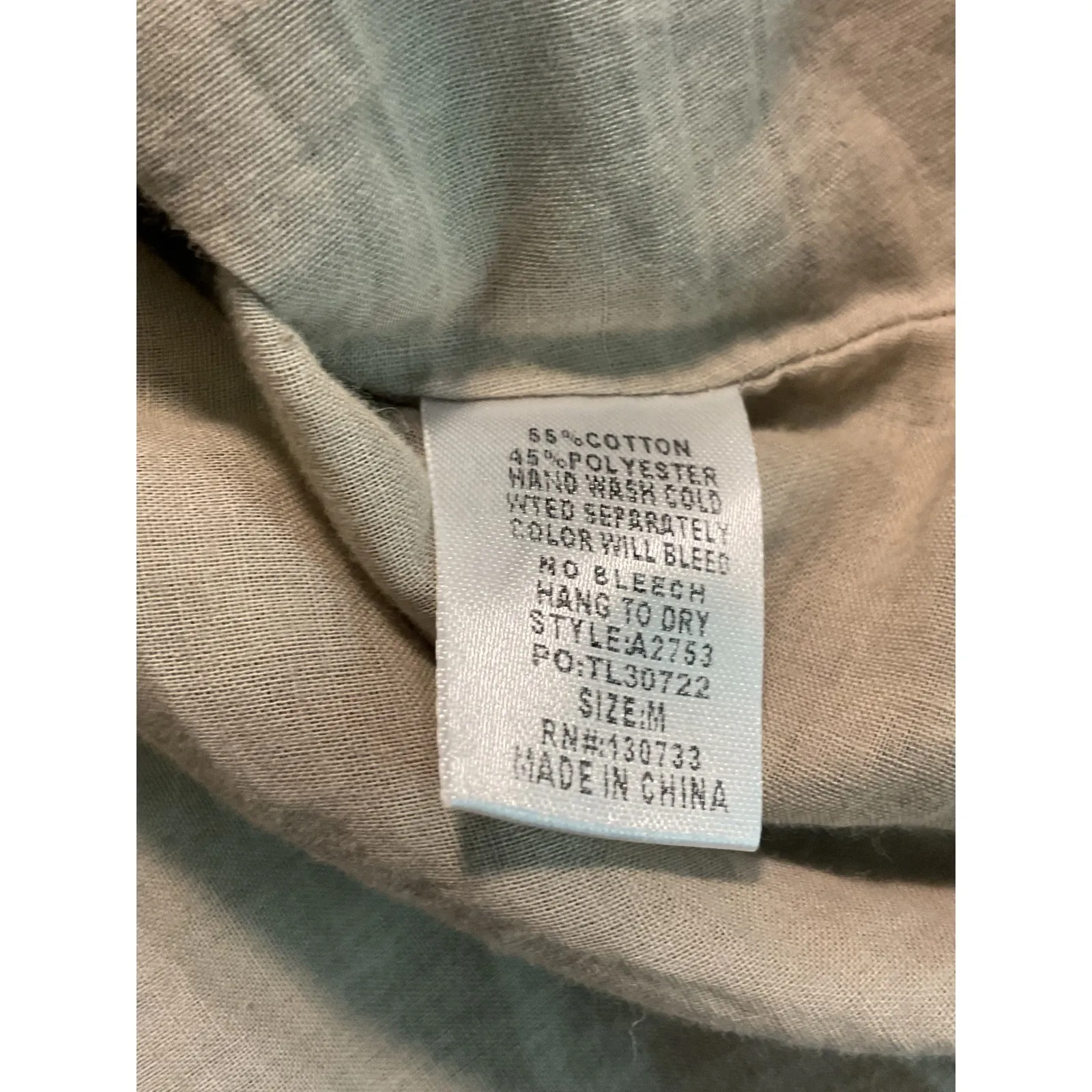 Umgee USA Embroidered Floral Long Sleeve Tunic Dress Tan Size M Brown Size M - Image 9