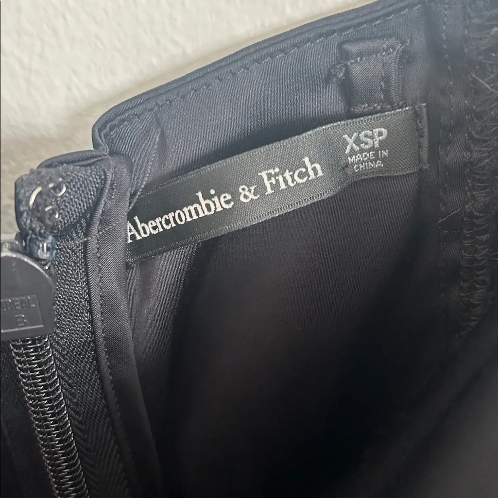 Abercrombie Black Strapless Satin Sculpt Maxi Dress - Image 8