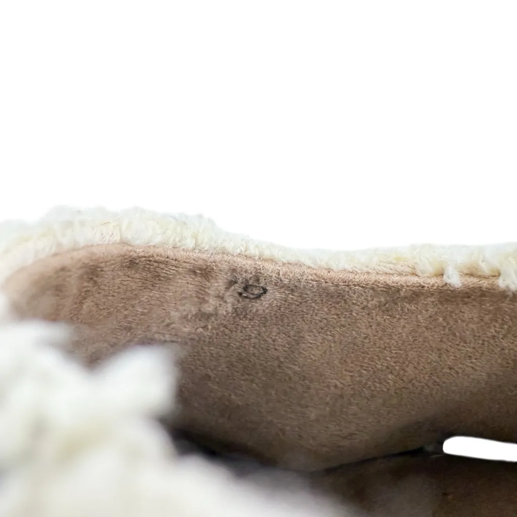 Printfresh Leopard Tufted Slippers Cream Black Spotted Size 9 - Image 12