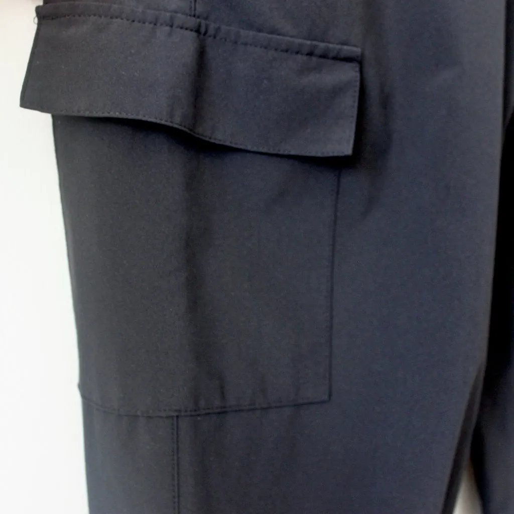 All in Motion Black Utility Drawstring Adjustable Joggers Pockets Small - Image 4