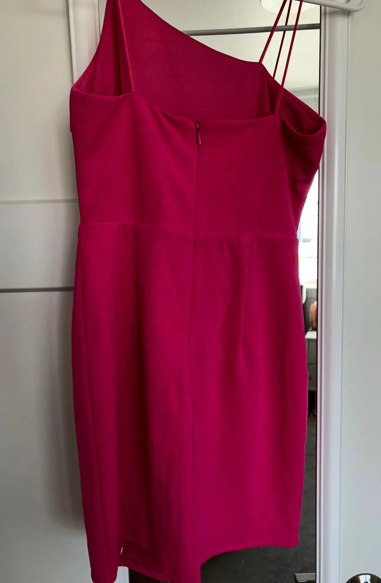 Lucy in the Sky Hot Pink Mini Bodycon Dress - Image 3