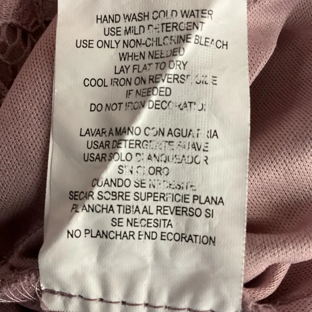 Speechless Lite Mauve Size XL Jr’s. Lace Front w/Pockets Jewel Neck Party Dress - Image 7