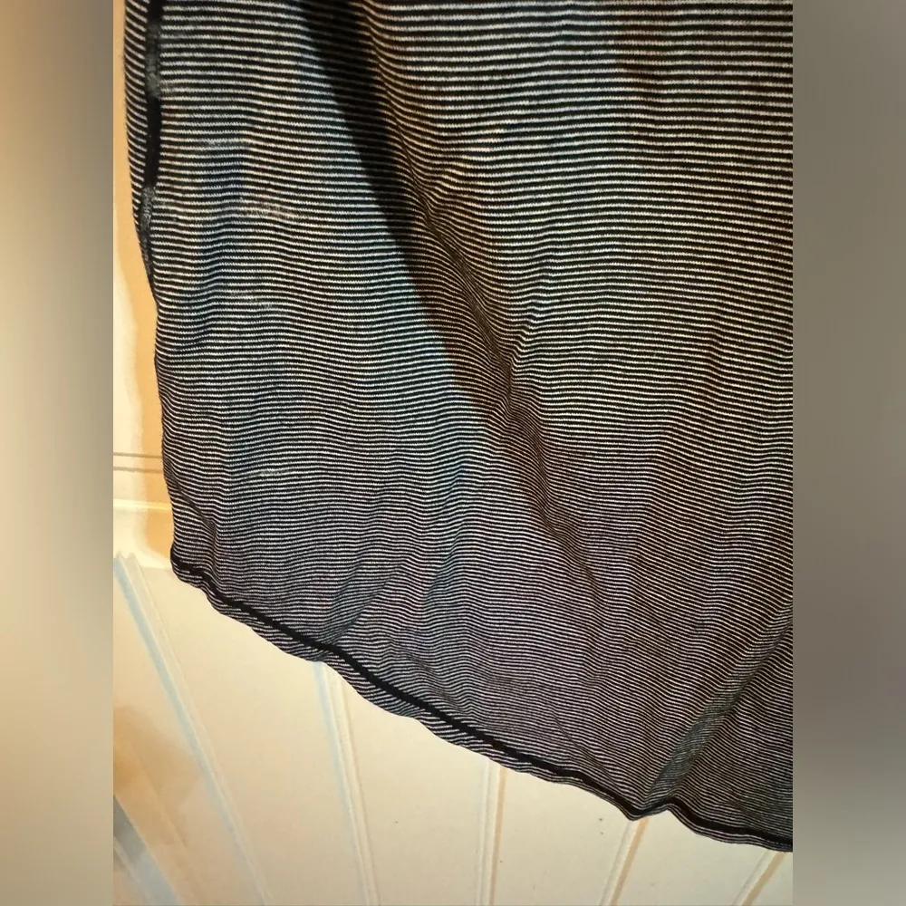 Athleta Black Striped Muscle Tank - Image 3