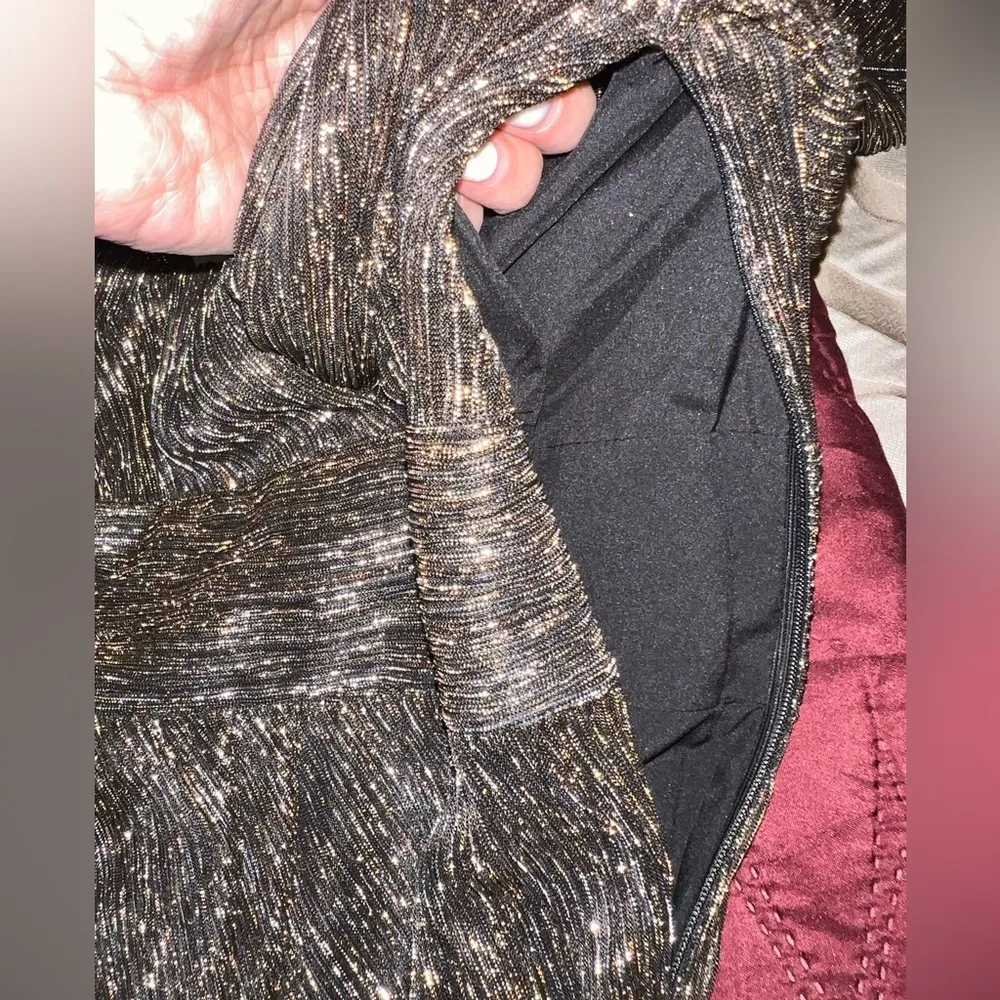 THE KOOPLES METALLIC BRONZE SHORT DRESS SIZE 1/Small NWT The Luxe dress - Image 11