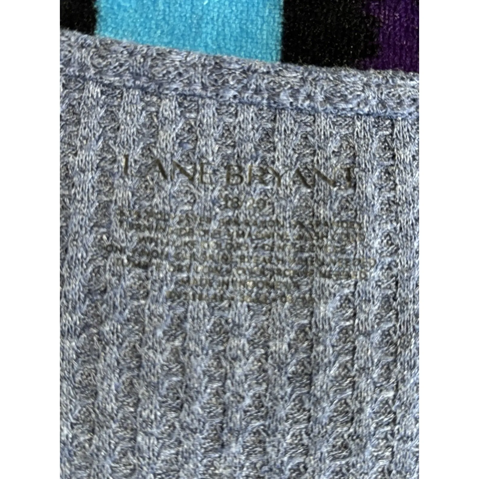 Lane Bryant Thermal Long Sleeve Top Deep V Tie Neck Size 18/20 Soft Winter - Image 5