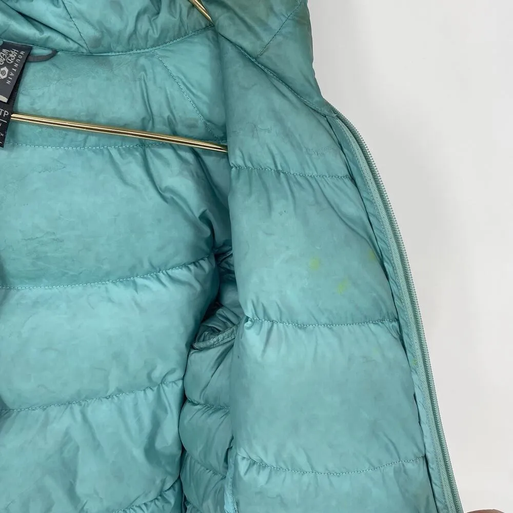 Mountain Hardwear Rubicon Rider Down Puffer Hooded Jacket Green Women’s Size XS - Image 4