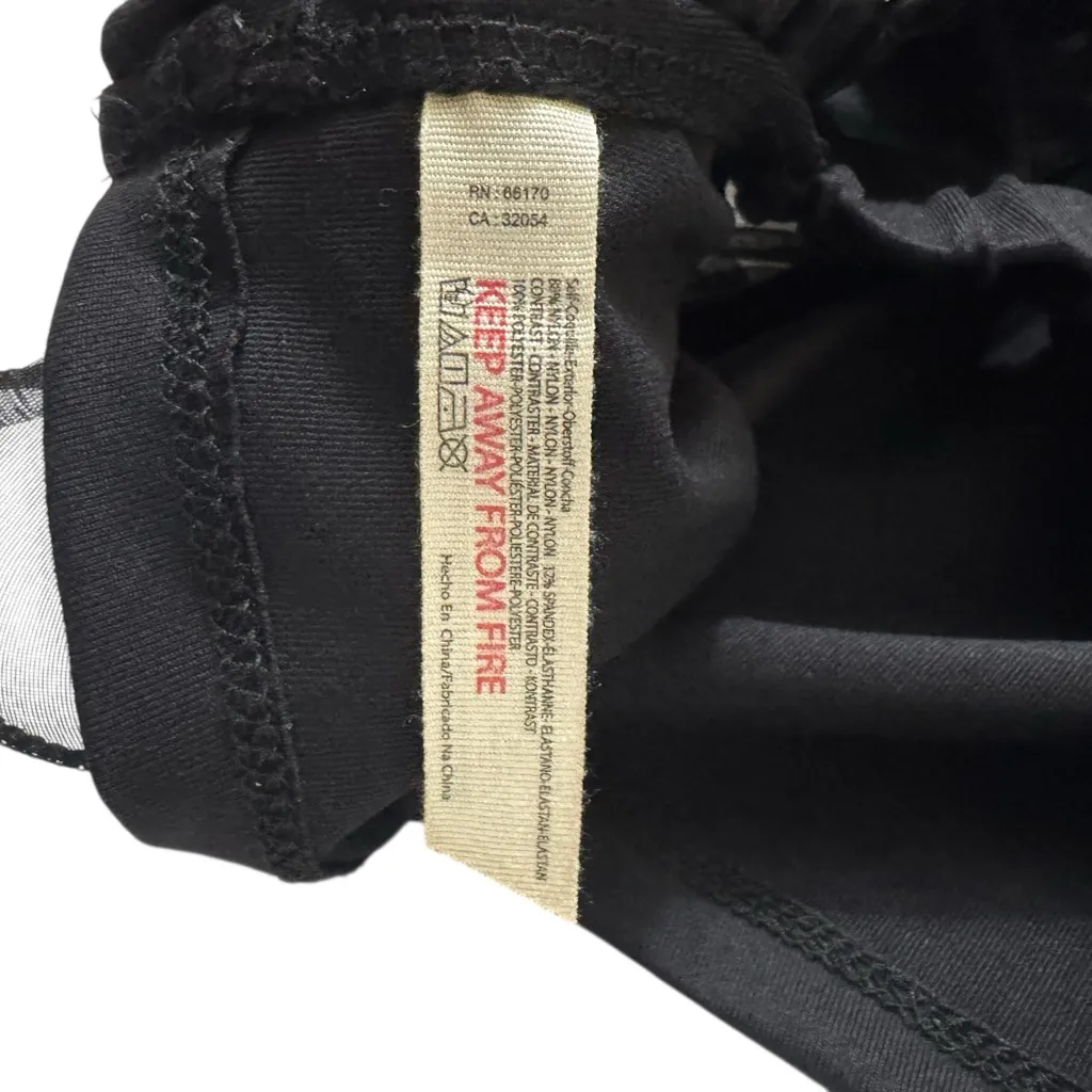 Free People Black Ruffle Crop Top - Image 6