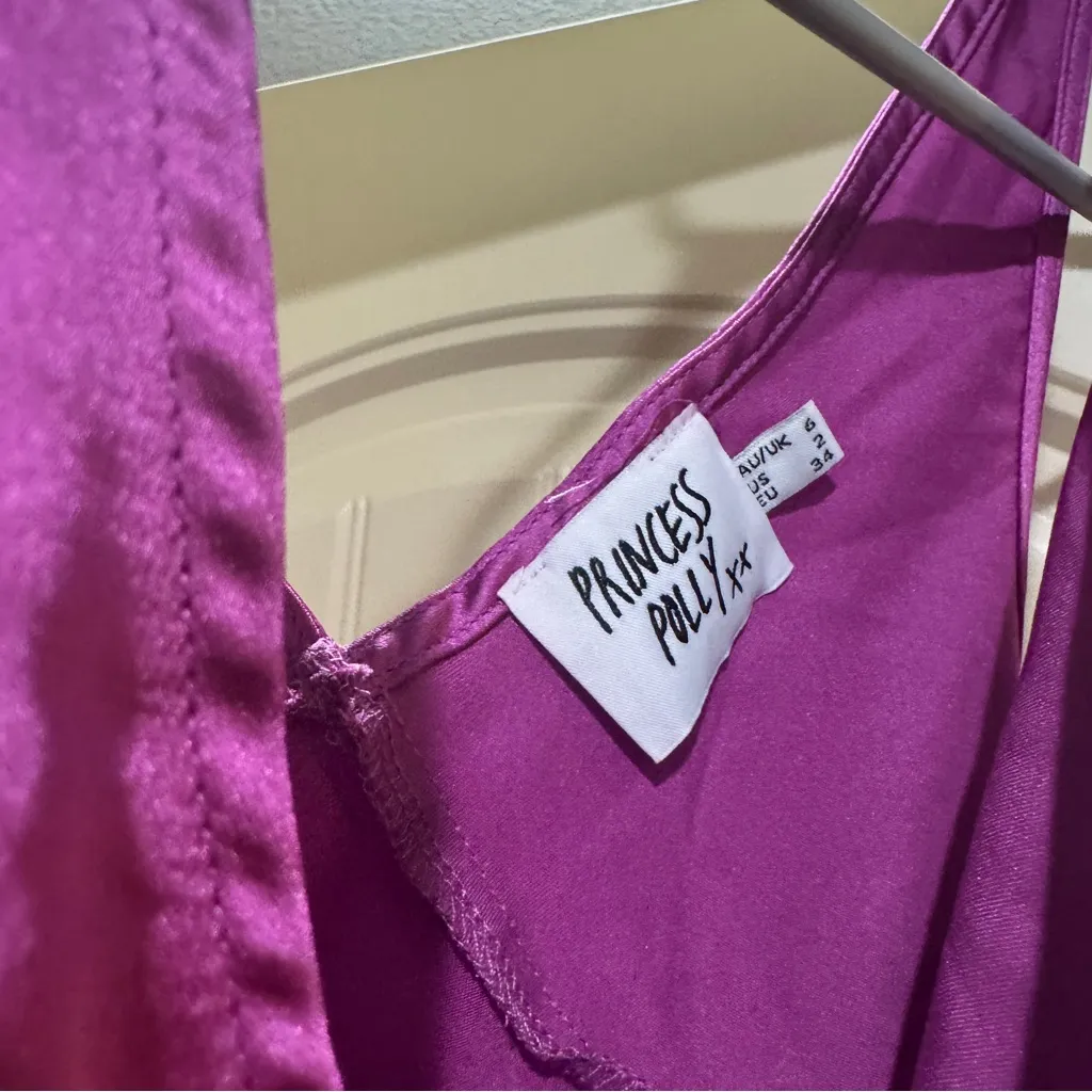 Princess Polly Radiant Magenta Dress - Image 3