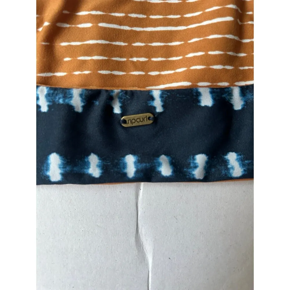 RIP CURL SURF SHACK REVO CROP REVERSIBLE BIKINI TOP SIZE M - Image 3