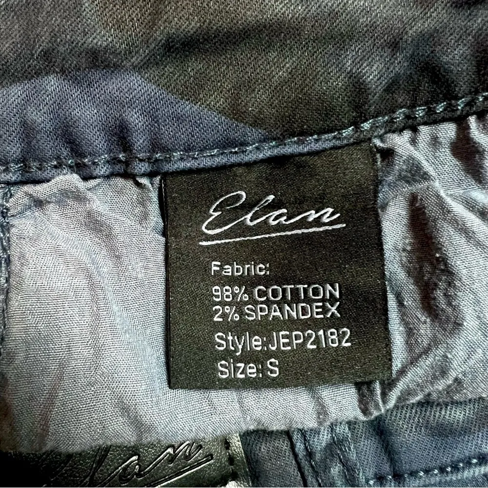Elan Skinny Jeans Pants Camo Jayme Button Fly  Blue High Rise Women's Size S NEW - Image 10