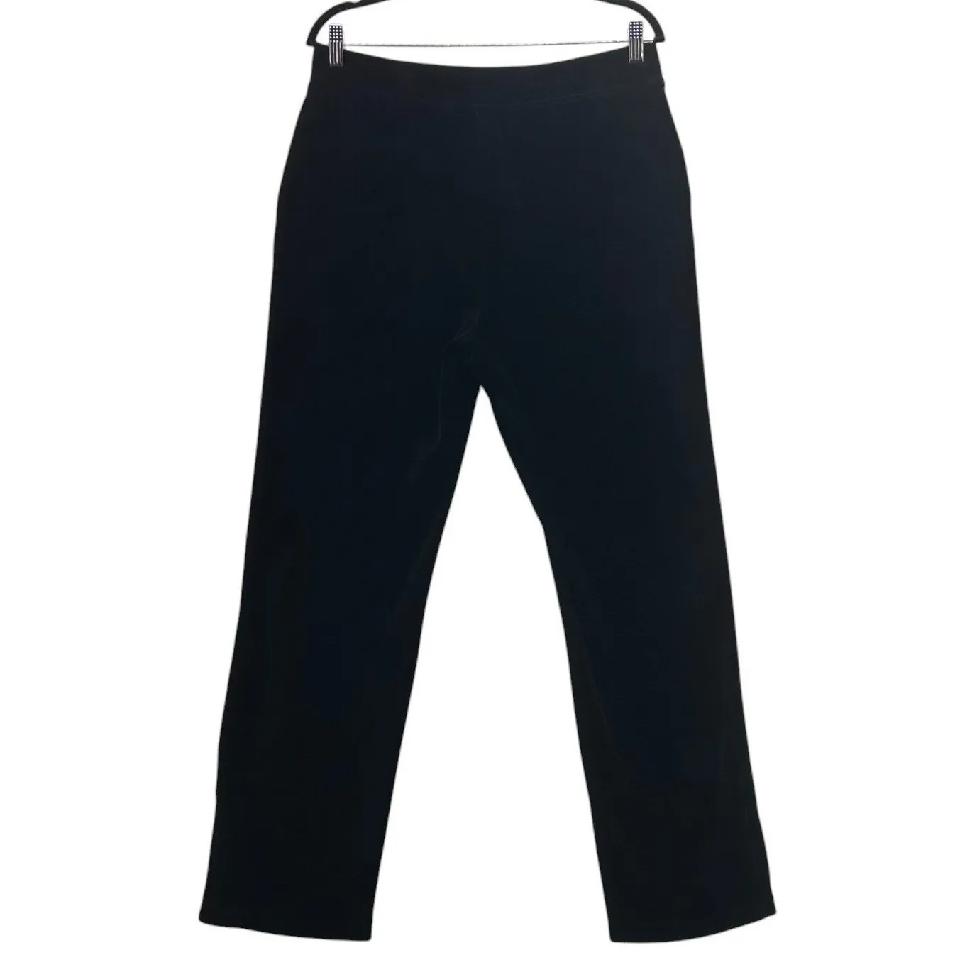 Chicos Velour Jogger Pull On Pants Black Small Or 1 - Image 2