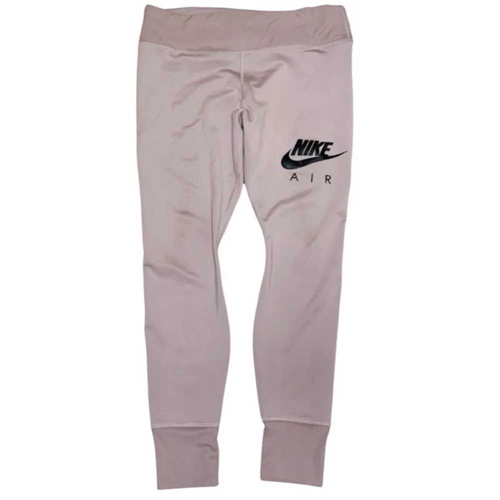 Nike Air Graphic Fast 7/8 Dri Fit Logo Leggings Ribbed Hem & Pockets Size Large - Image 5