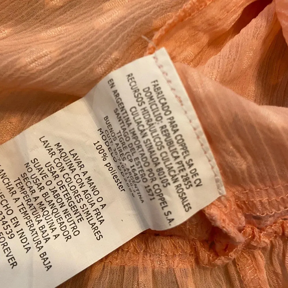 18 Forever Pink Lace Embroidered Ruffle Sleeve Cropped Baby Doll Top Size 13 - Image 10