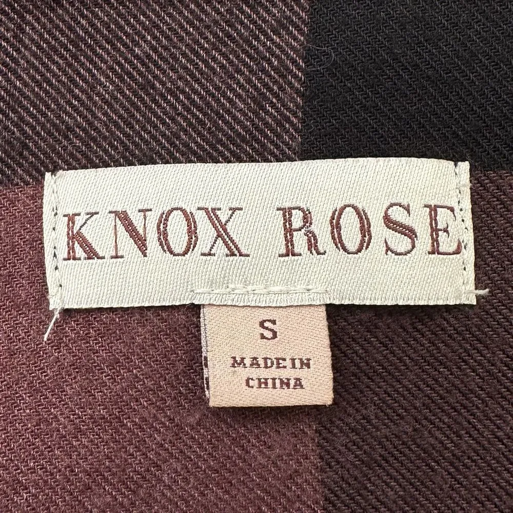 Knox Rose Buffalo Plaid Open Front Kimono - Image 12