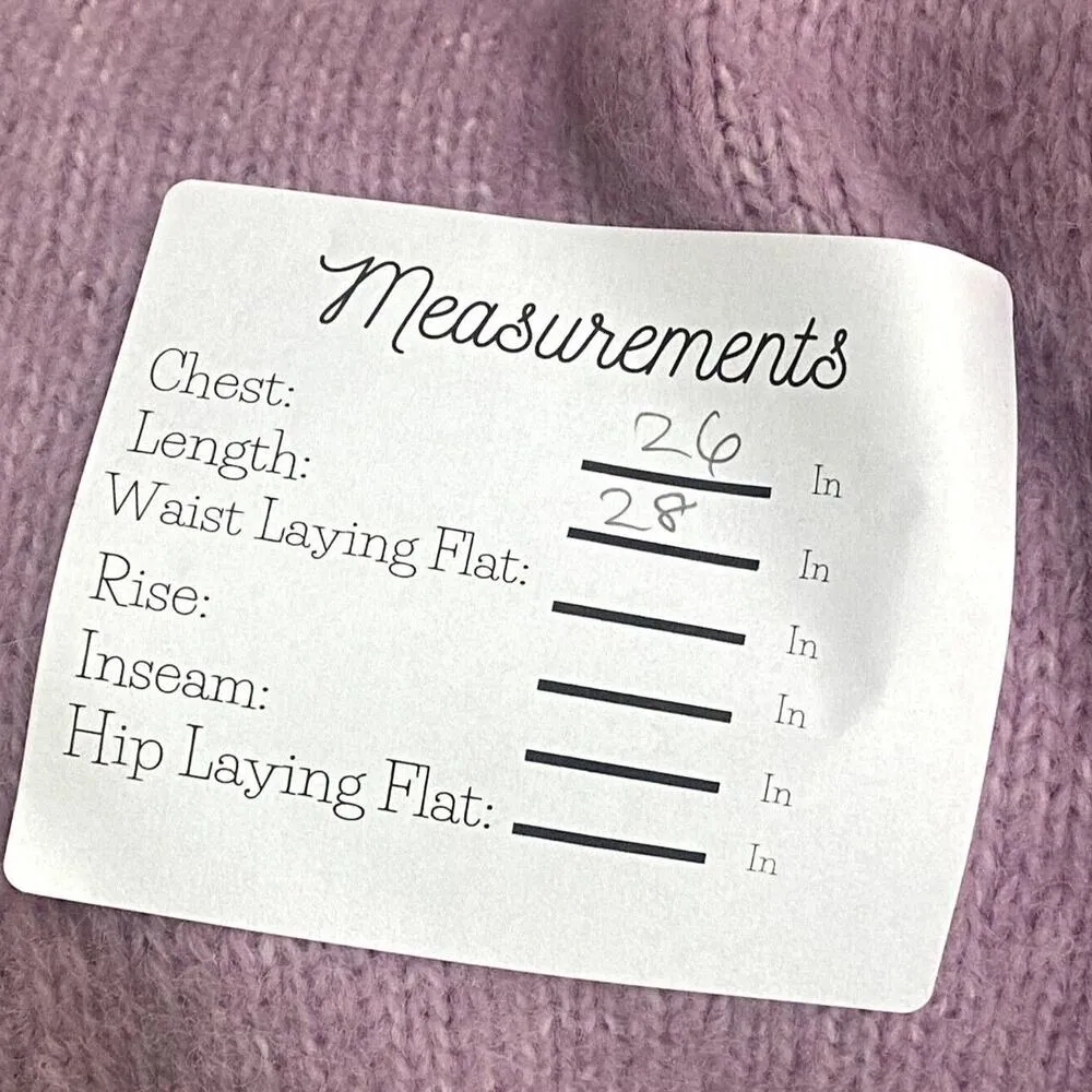 ZARA Oversized Long Sleeve Round Neck Pullover Sweater Rib Trim M Purple #3394 - Image 8