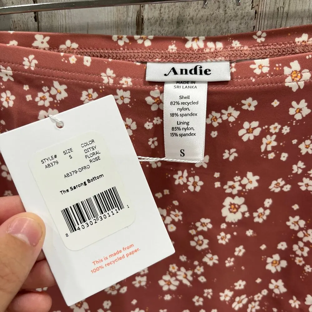 NWT Andie Swim The Sarong Bottom In Ditsy Floral Rose Size Small - Image 2