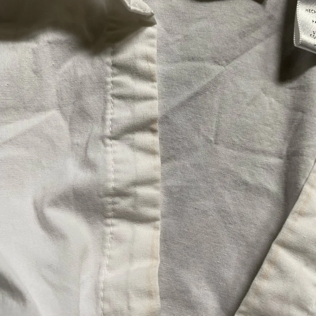 Y2K Milkmaid Ruched White Blouse Top XL‎ Coquette Feminine Indie Sleaze Bohemian - Image 4